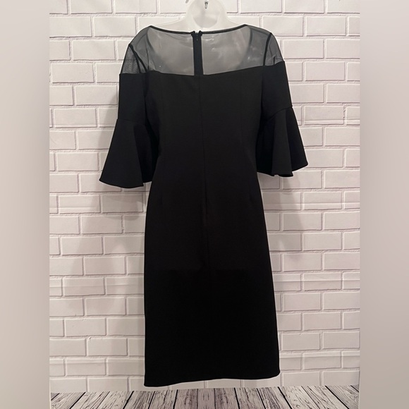 CALVIN KLEIN women short sleeve black formal dress/size 6 - Picture 2 of 9